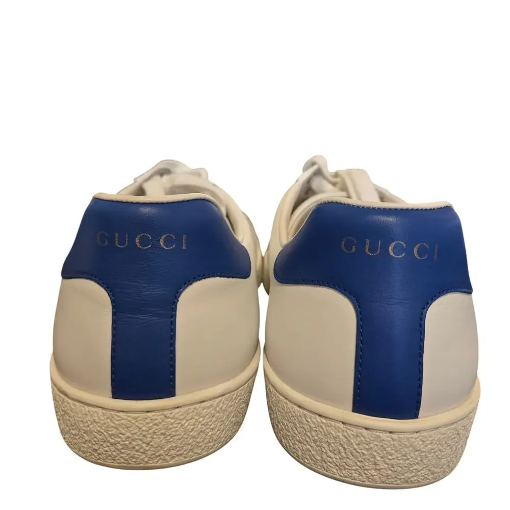 Gucci Ace Tennis White Leather Trainers Men’s G 12.5 US 13.5